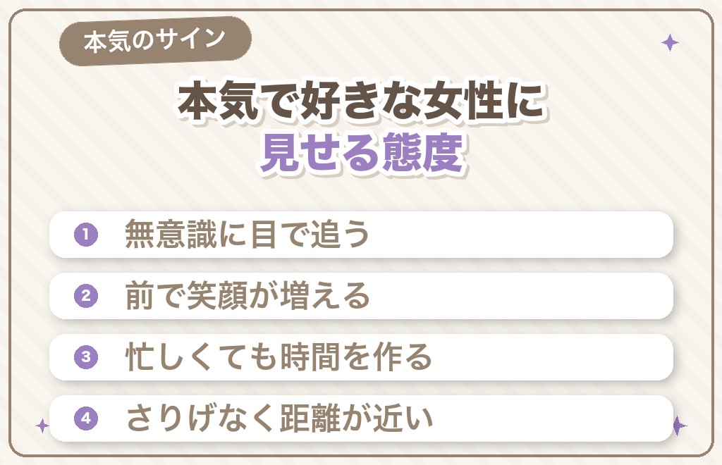 本気で好きな女性に見せる男性心理【態度・行動のサイン】