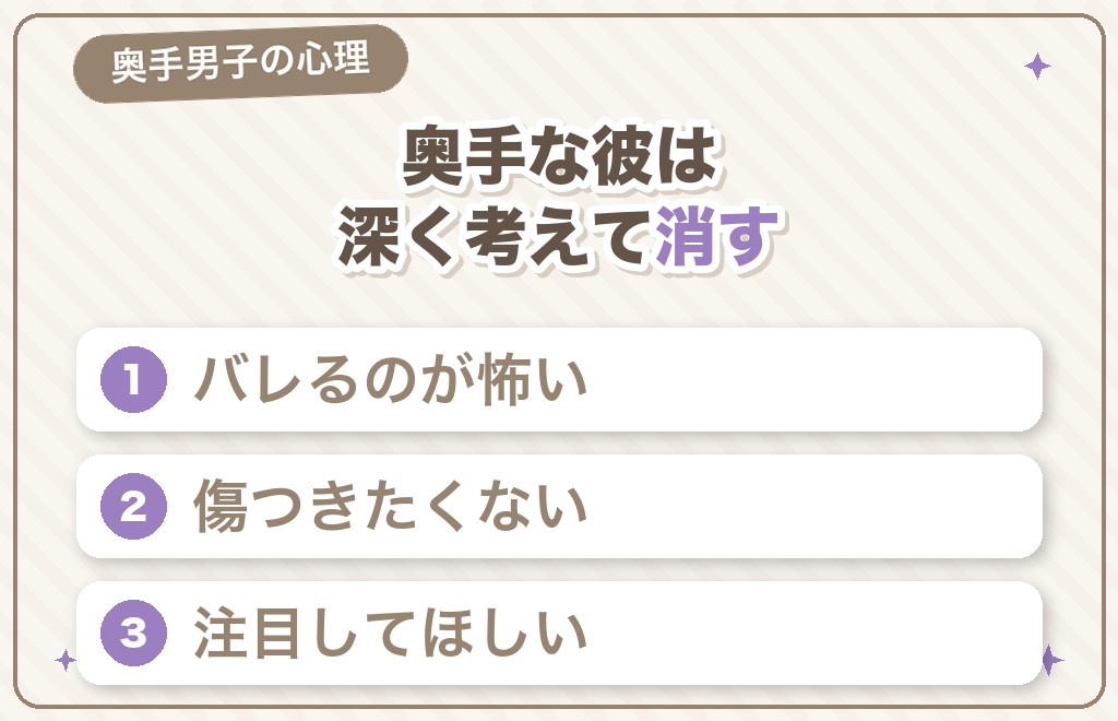奥手・シャイな男性が送信取り消しをする心理