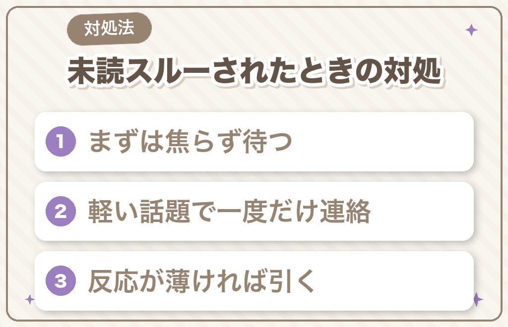 未読スルーされたときの対処法