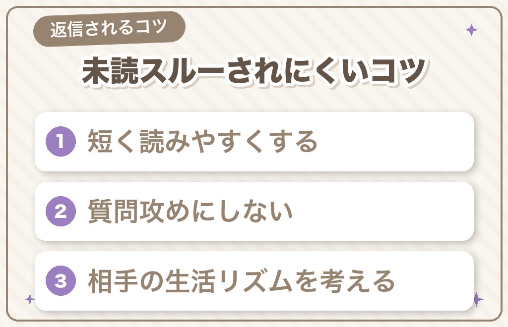 未読スルーされにくいLINEのコツ
