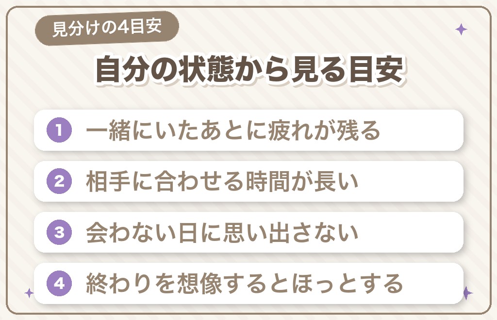 ツインレイのお試しの相手を見分けるときの4つの目安