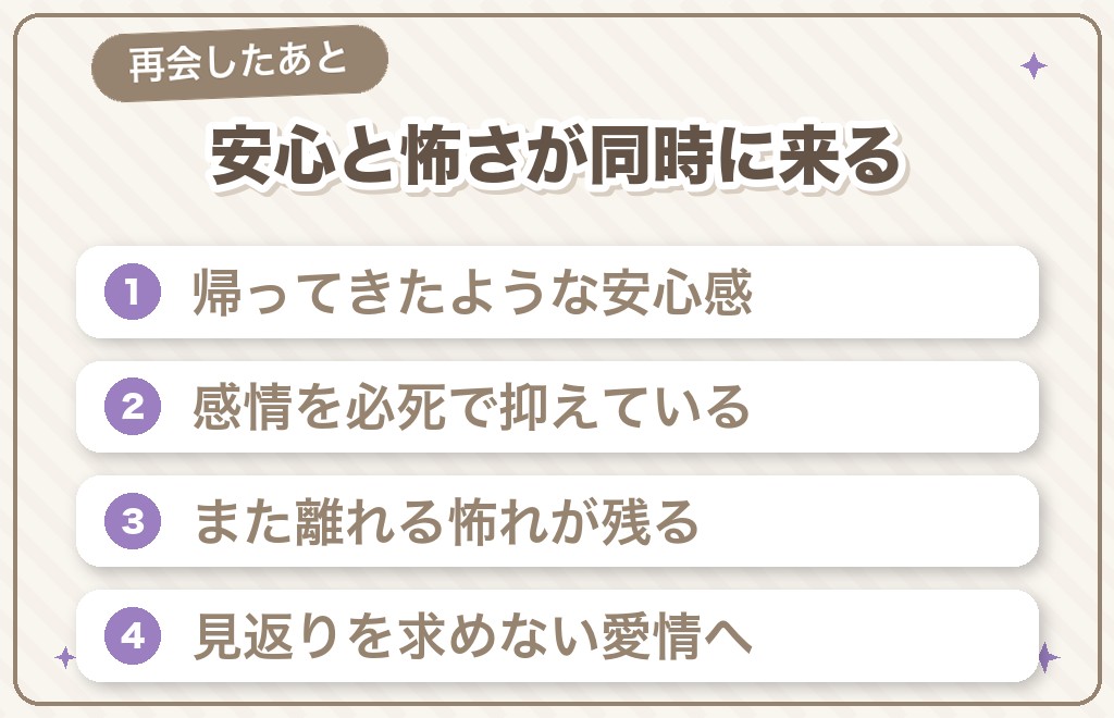 ツインレイ再会後の男性の気持ち10選|心のなかで起きていること