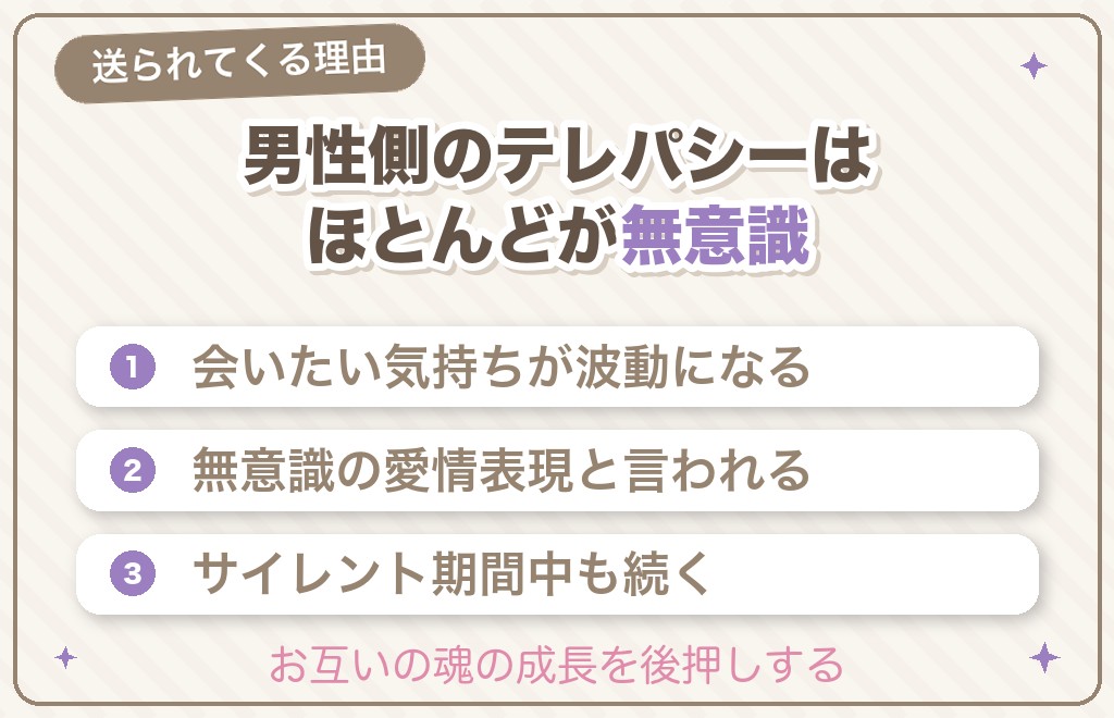 ツインレイ男性側からテレパシーが送られてくる理由